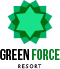 Logoen til Green Force med gjennomsiktig bakgrunn.